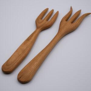 Hand Carved Serving Fork